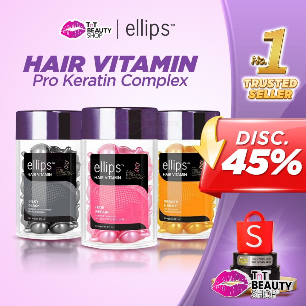 Jual ELIPS HAIR VITAMIN PRO KERATIN COMPLEX Ellips ( ISI 50 BUTIR ...