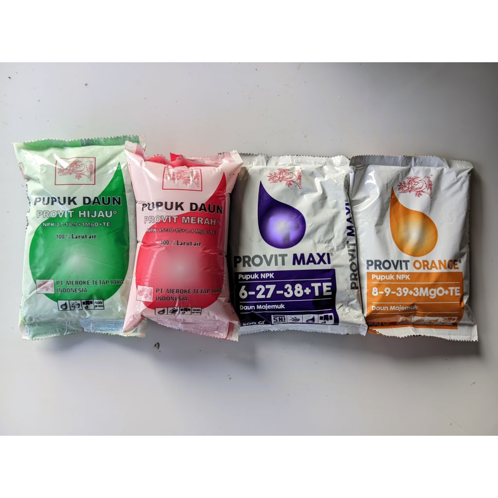 Jual PUPUK DAUN NPK PROVIT BY MEROKE (PROVIT HIJAU - PROVIT MERAH ...