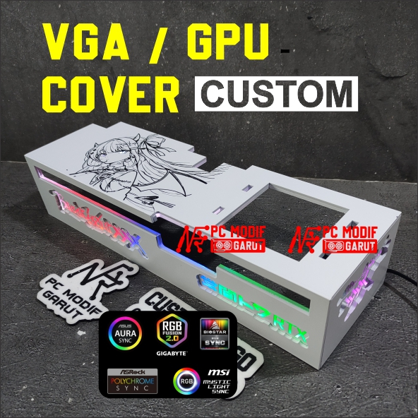 Jual COVER VGA COVER GPU MSI RTX CUSTOM LOGO 3 PIN ARGB SYNC | Shopee ...