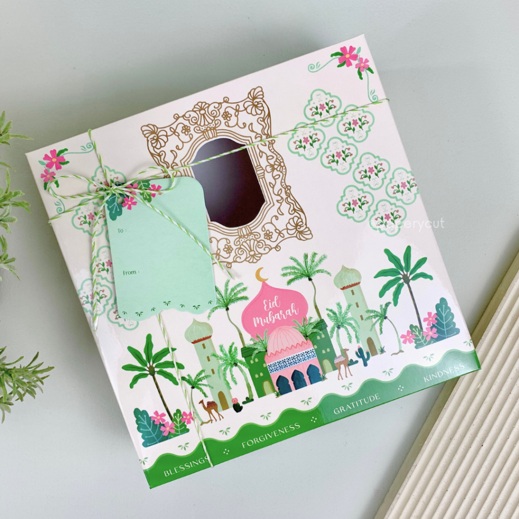 Box Dus Kotak Kue - Lebaran / Idul Fitri 20 x 20 x 7 cm