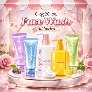 GLAD2GLOW FACIAL WASH BLUEBERRY MILK AMINO CENTELLA CERAMIDE LOW PH GEL Glad 2 Glow G2G