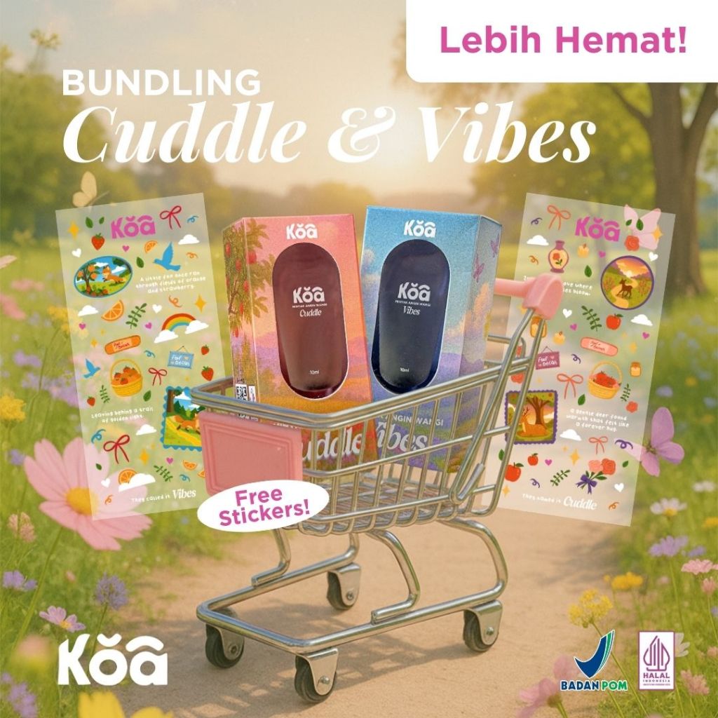 Koa Cuddle & Vibes Paket Bundling 2pcs Mix Varian Minyak Angin Parfum Roll On 10 - foto 1