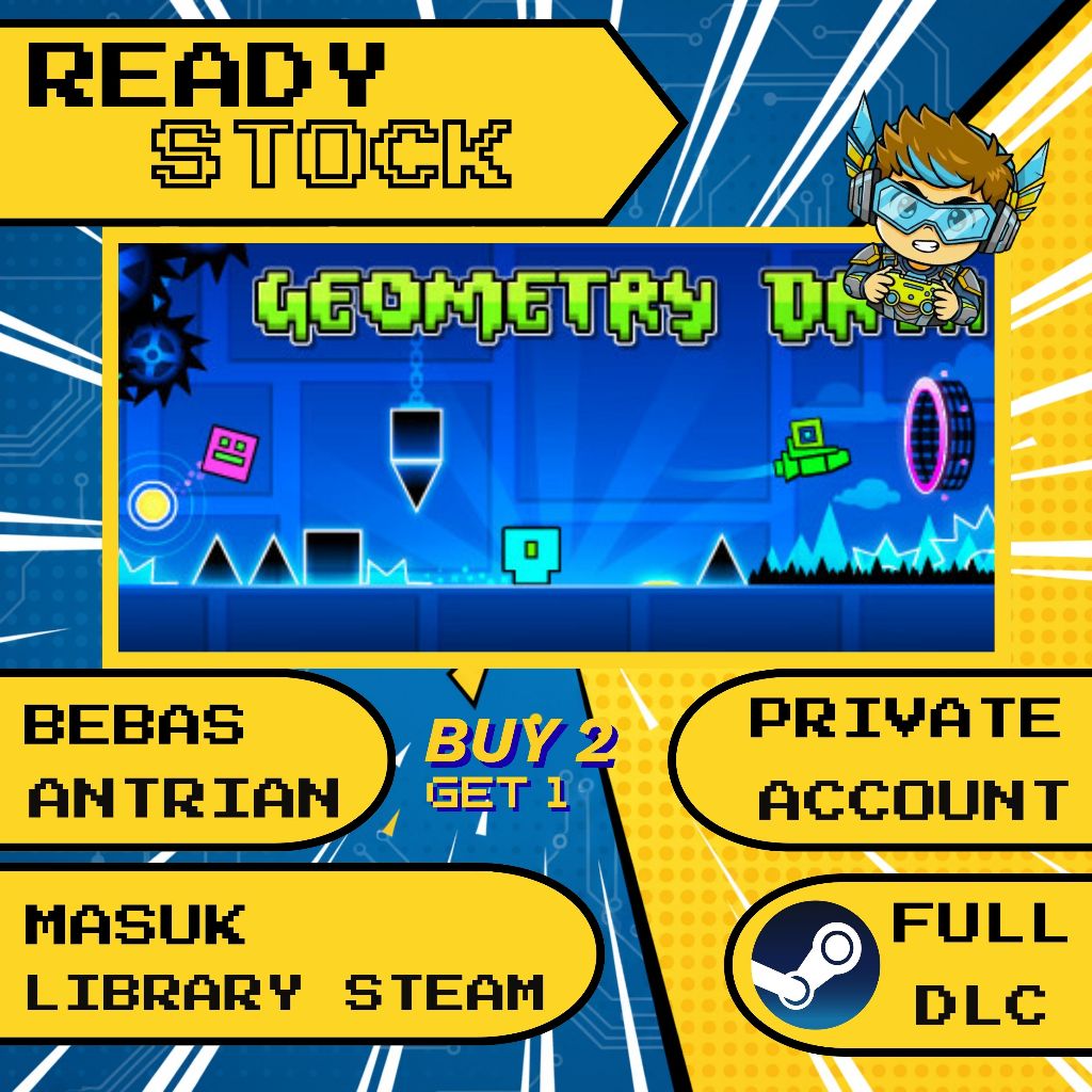 Jual Geometry Dash Steam Private - Beli 2 Gratis 1 | Shopee Indonesia
