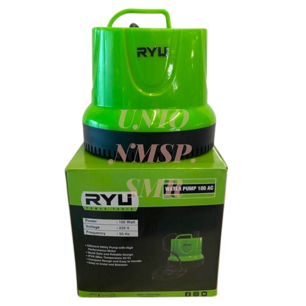 Jual RYU Pompa Air Celup Kolam Ikan Aquarium Submersible Water Pump 100 ...