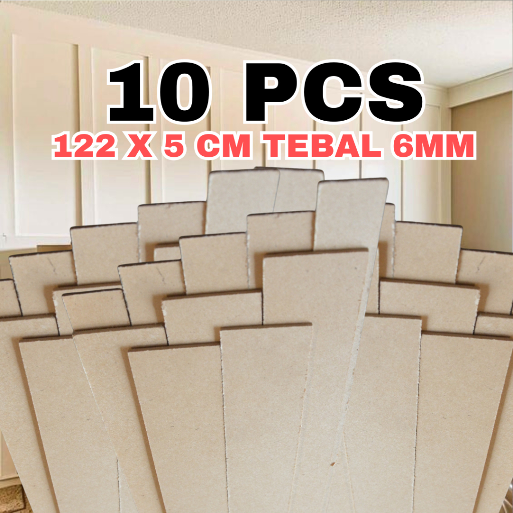 Jual PAKET 10 PCS Wall Batten MDF Premium 3 Cm ukuran 122cm Dekorasi ...