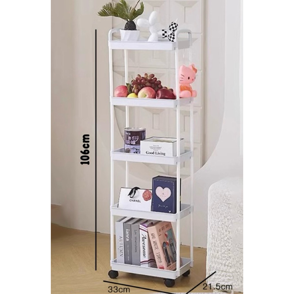 Jual (FREEBUBLE)RAK AESTHETIC 3TINGKAT 5TINGKAT PORTABLE READY BATAM ...