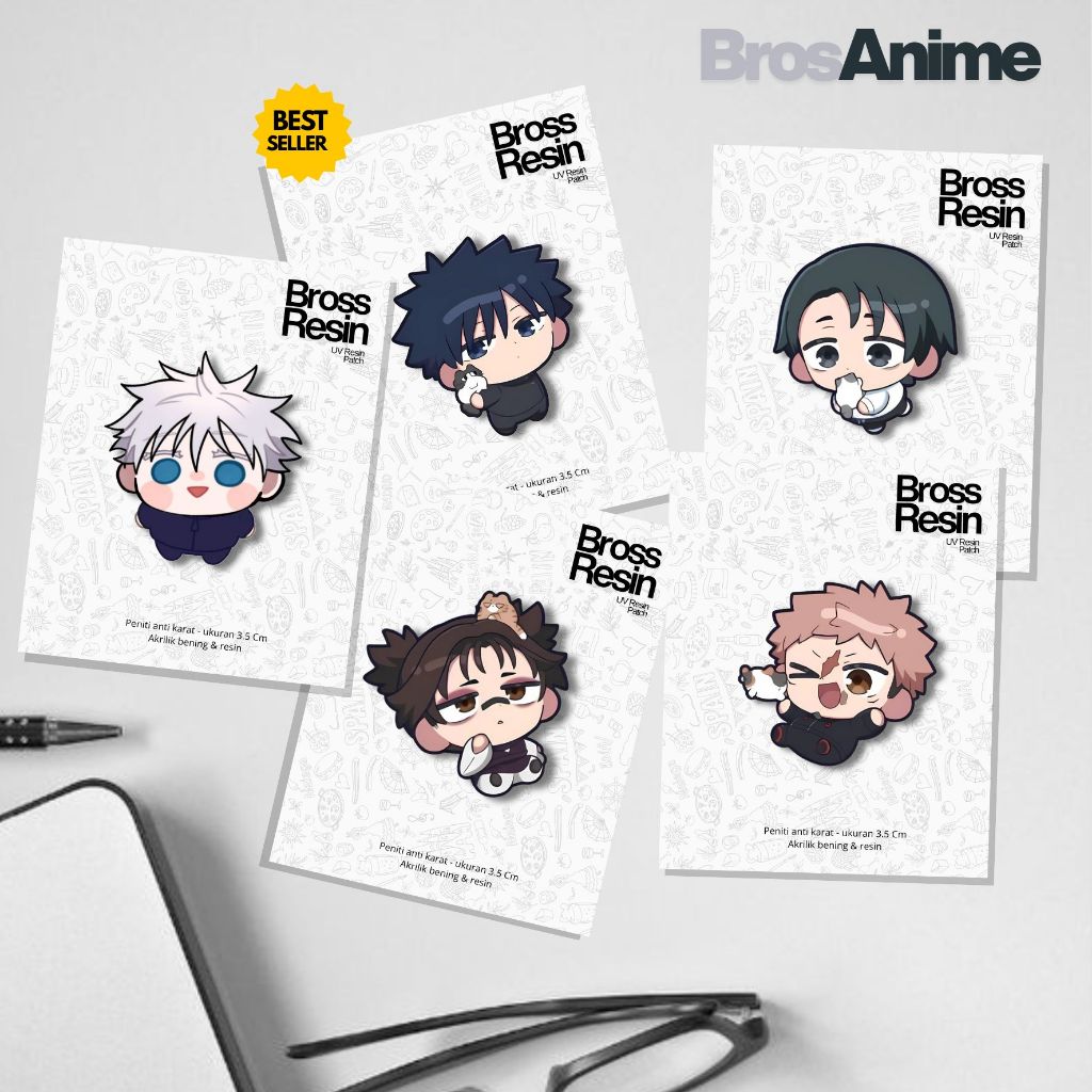 Jual YMS4 - [BROS ] ANIME PIN BROS JUJUTSU KAISEN KIMETSU NO YAIBA ...
