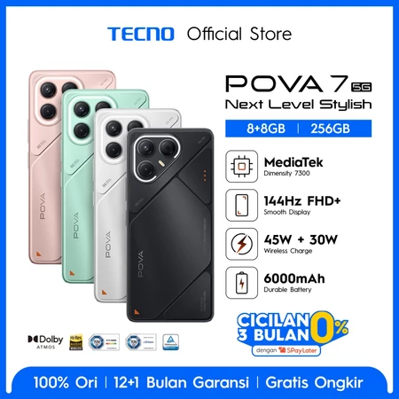 TECNO POVA 7 5G 8+8GB*/256GB