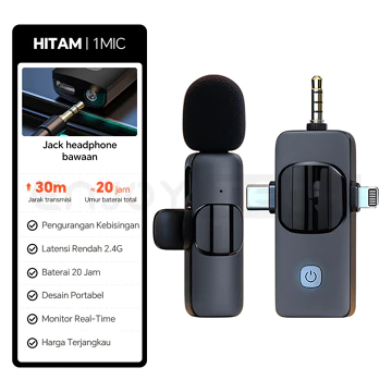 Mic Clip On Wireless Bluetooth Noise Reduction Lavalier Mikrofon Mic Wireless Type C Connector