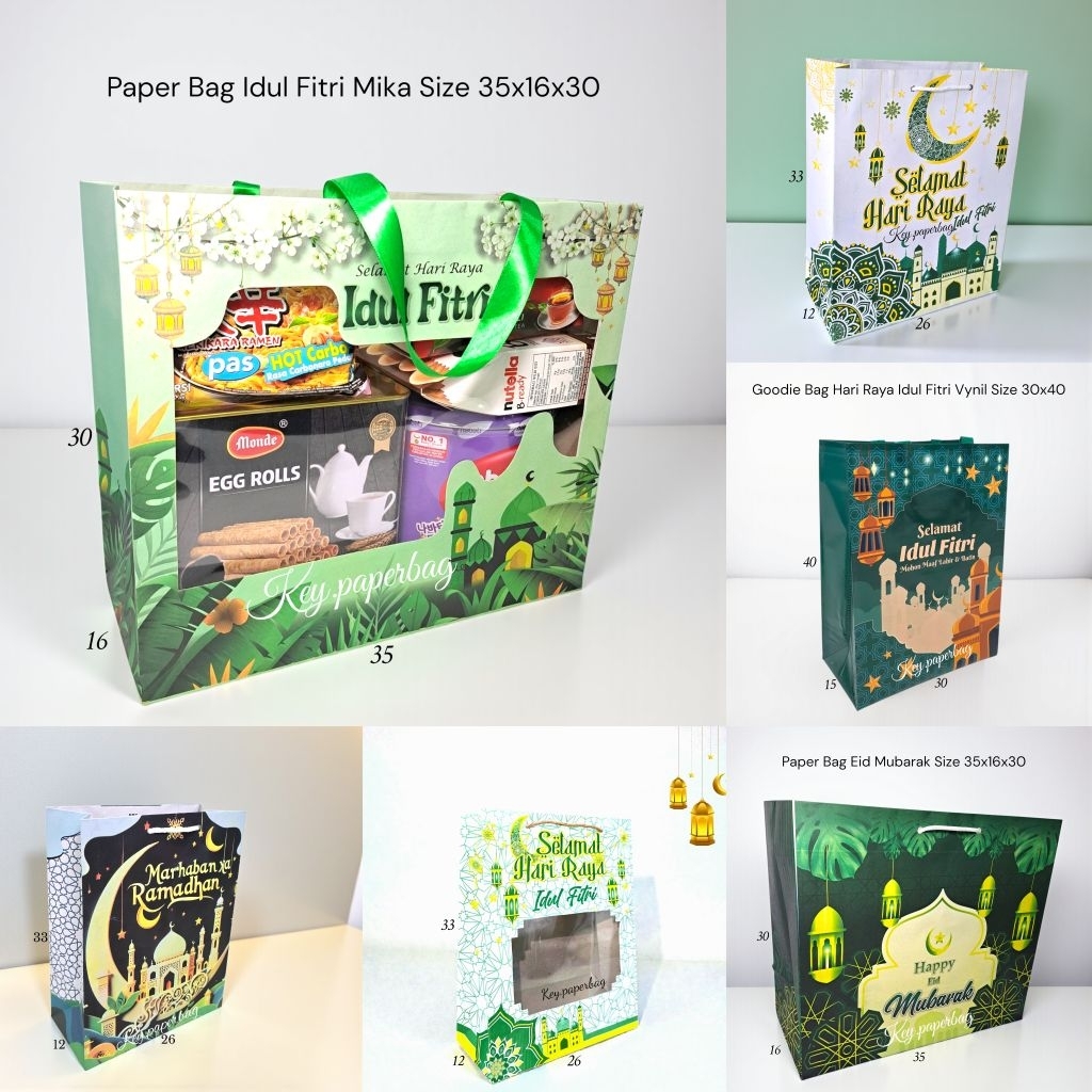 ISI 12 (1 LUSIN) Goodie Bag & Paper Bag LEBARAN IDUL FITRI