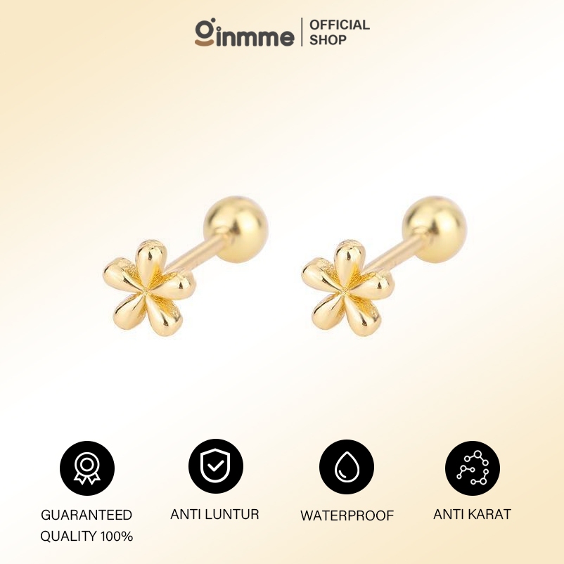Jual Ginmme Anting Sederhana Anting Tindik Wanita Anting Bunga Lima ...