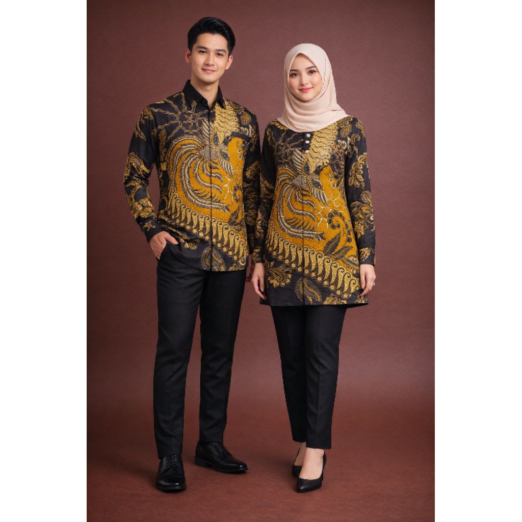 Jual Batik Cantieq - LINGGA | Batik COUPLE pria dan wanita modern katun ...