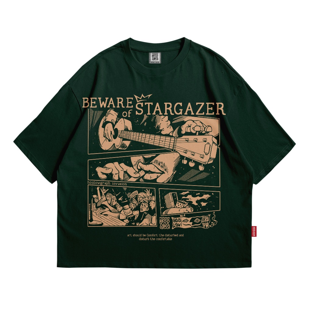 Jual HOOLOW - Tshirt Boxy fit Stargazer Kaos Oversized 20s Pria dan ...