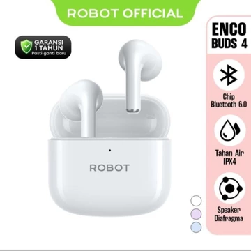 Robot TWS Encobuds 2 3 4 6 Earphone Bluetooth 6.0 Generasi Baru Ultra Bass Sound Robot