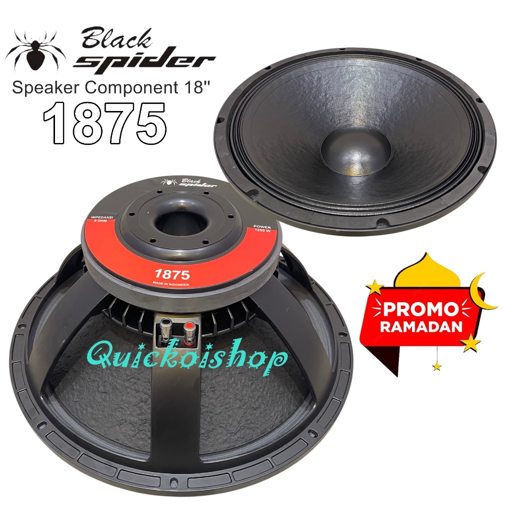 Jual speaker komponen black spider 1875 woofer 18inch BLACKSPIDER ...