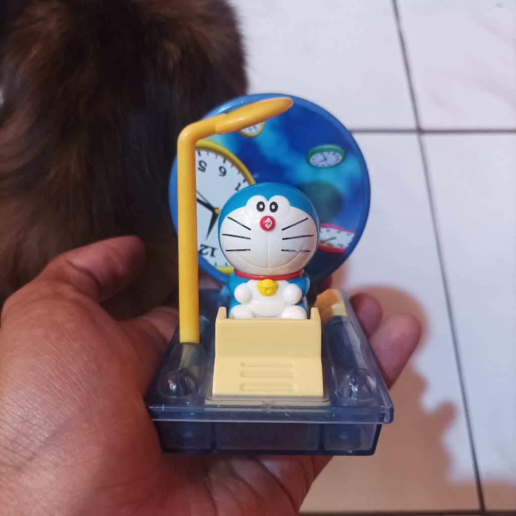 Jual Vintage Original Doraemon With Time Machine Mainan Action Figure ...
