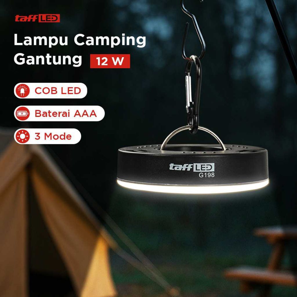 TaffLED Lampu Tenda Senter LED Camping Waterproof Emergency COB - G198