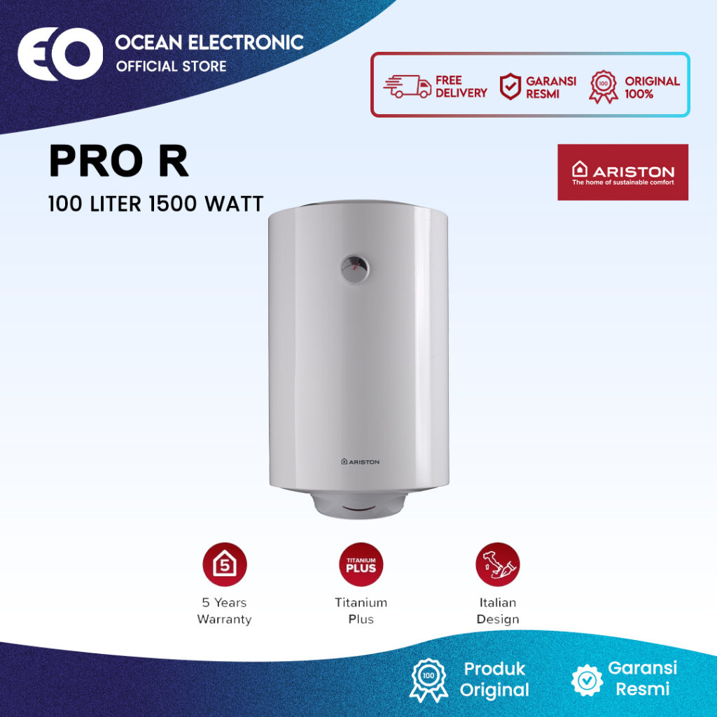 Jual Ariston Water Heater PRO R 100 V 1500W 100 Liter | Shopee Indonesia