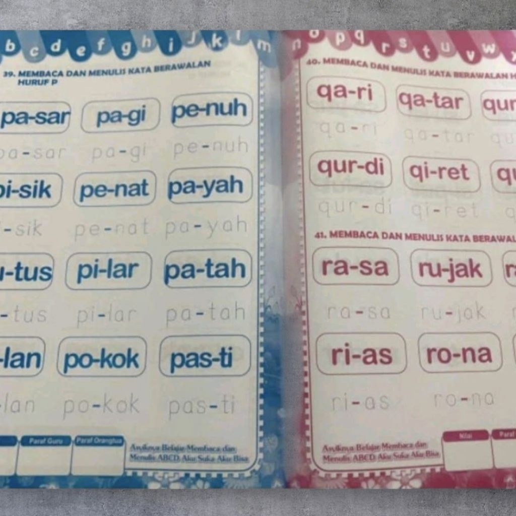 Jual Buku Anak TK PAUD Belajar Membaca & Menulis ABC | CAG | Shopee ...