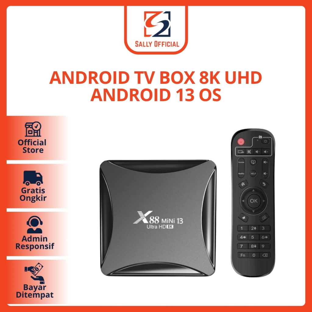 Jual Android TV Box 8K UHD Android 13 OS Set Top Box Stb Android Tv ...