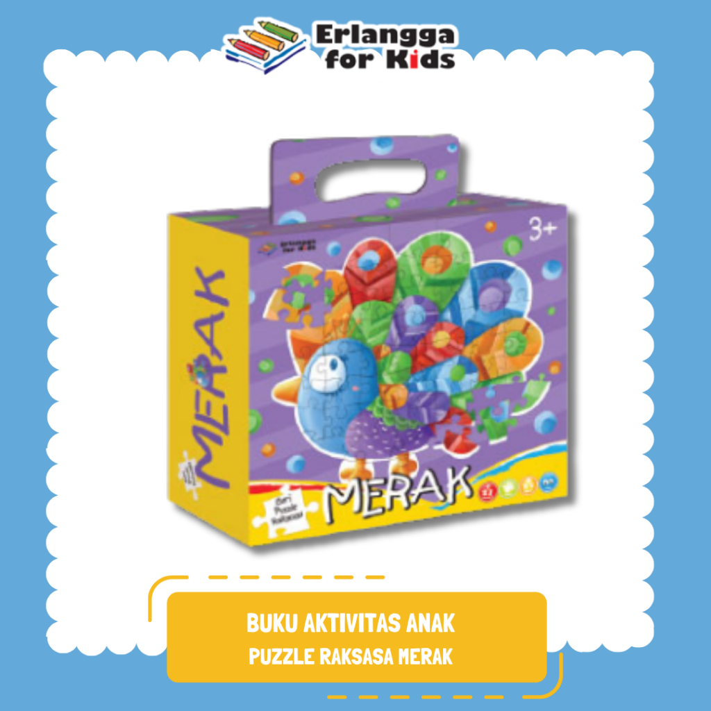 Jual [Erlangga Official] Puzzle Edukasi Anak: Puzzle Raksasa Merak ...