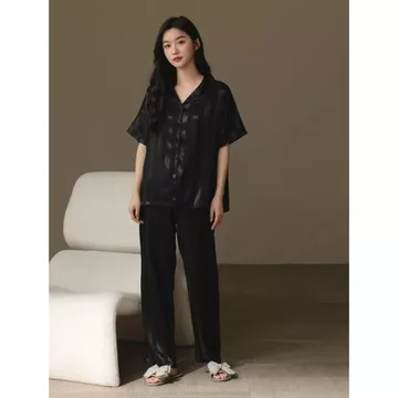LilyNap Baju Tidur Piyama Satin Wanita Dewasa Model Garis Premium Pakaian Tidur Wanita Dewasa