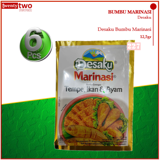 Jual Desaku Bumbu Marinasi Tempe Ikan Ayam Bubuk 12gr (6 pcs