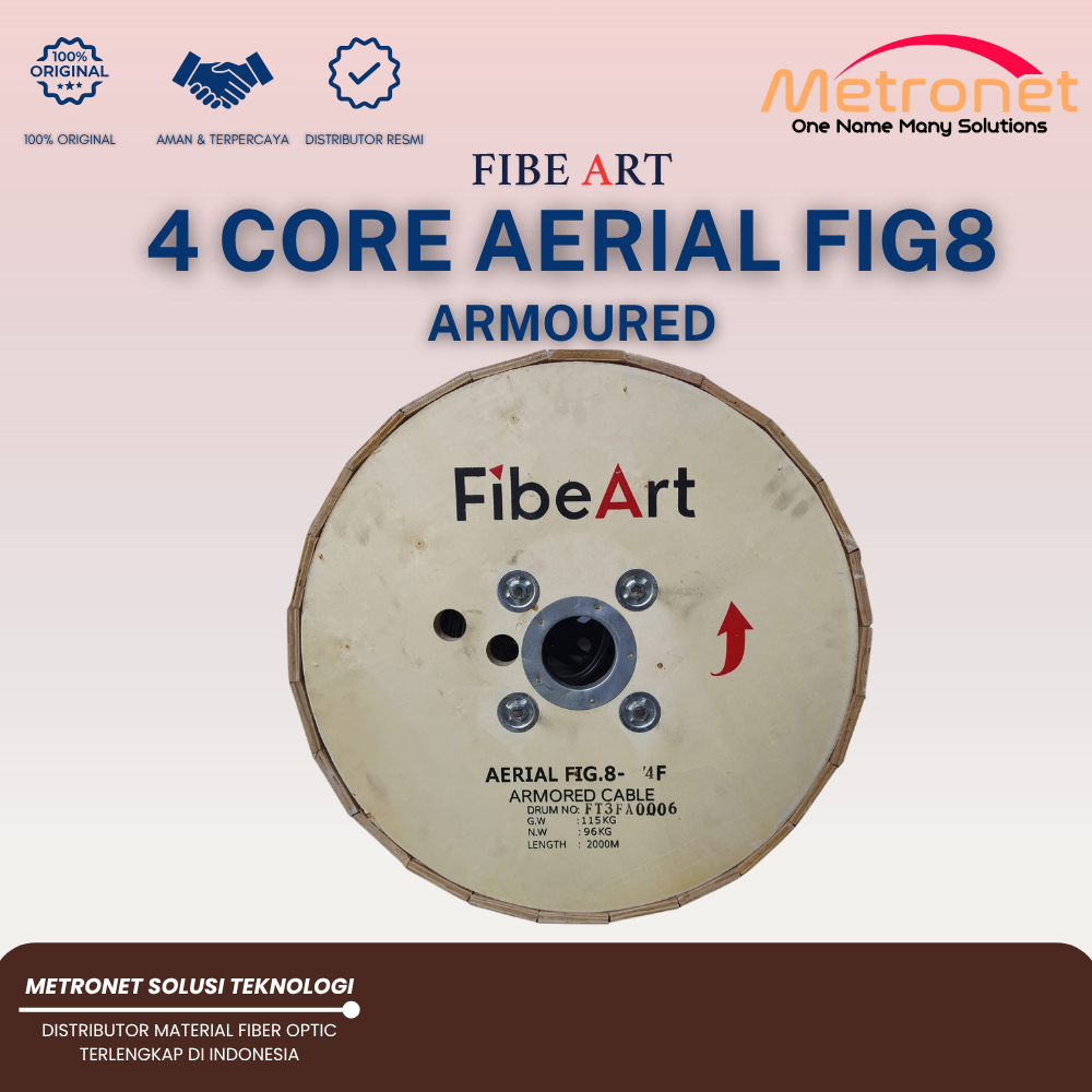 Jual AERIAL FIG8 4 CORE | 6 CORE | 8 CORE | 12 CORE - ARMOURED FIBEART ...
