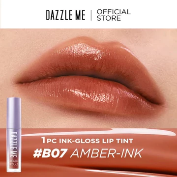 DAZZLE ME Ink Gloss Lip Tint Lip Gloss Tahan Lama Glossy Dan Plumpy Finish Waterproof Stained