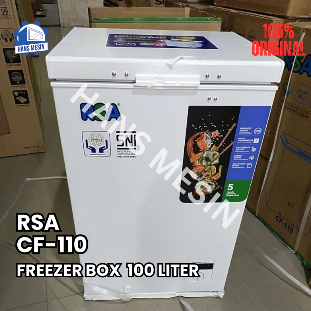 Jual RSA CHEST FREEZER CF-110 / CF 110 / CF110 / 100 LITER | Shopee ...
