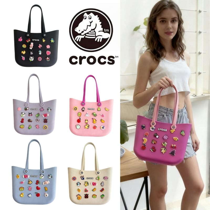 Jual Crocs Ladies' handbag Tote bag JIBBITZ freely decorate as you wish ...