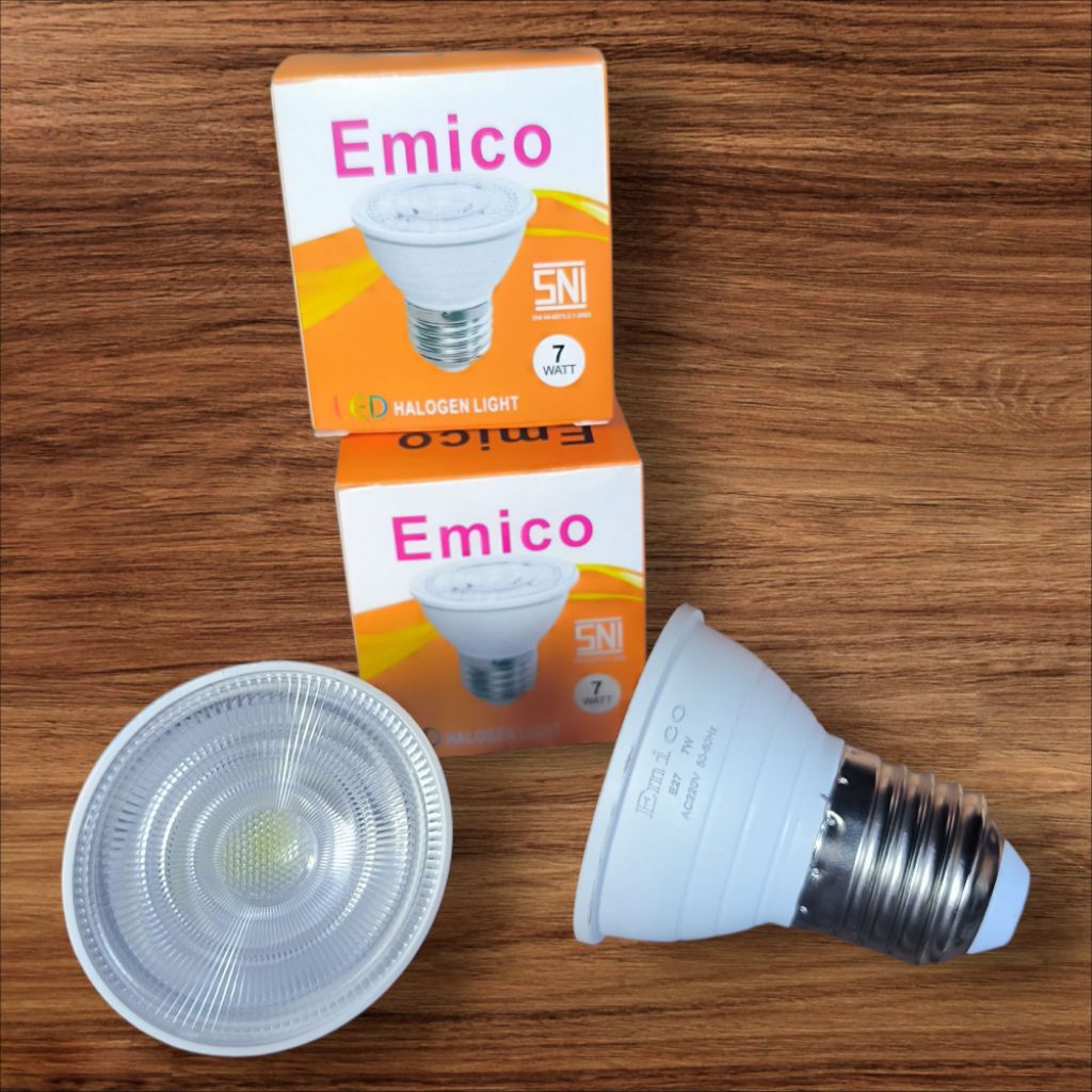 Jual EMICO LAMPU LED Halogen SPOT LIGHT 7W E27 CAHAYA PUTIH / KUNING ...