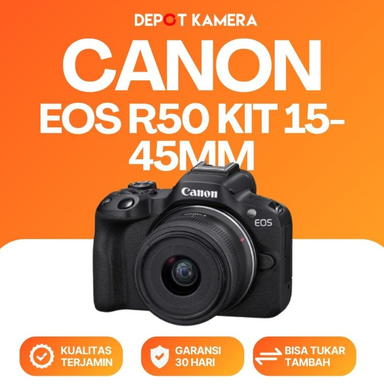 Jual ( DEPOT KAMERA ) SECOND - CANON EOS R50 PLUS KIT 18-45MM | Shopee ...