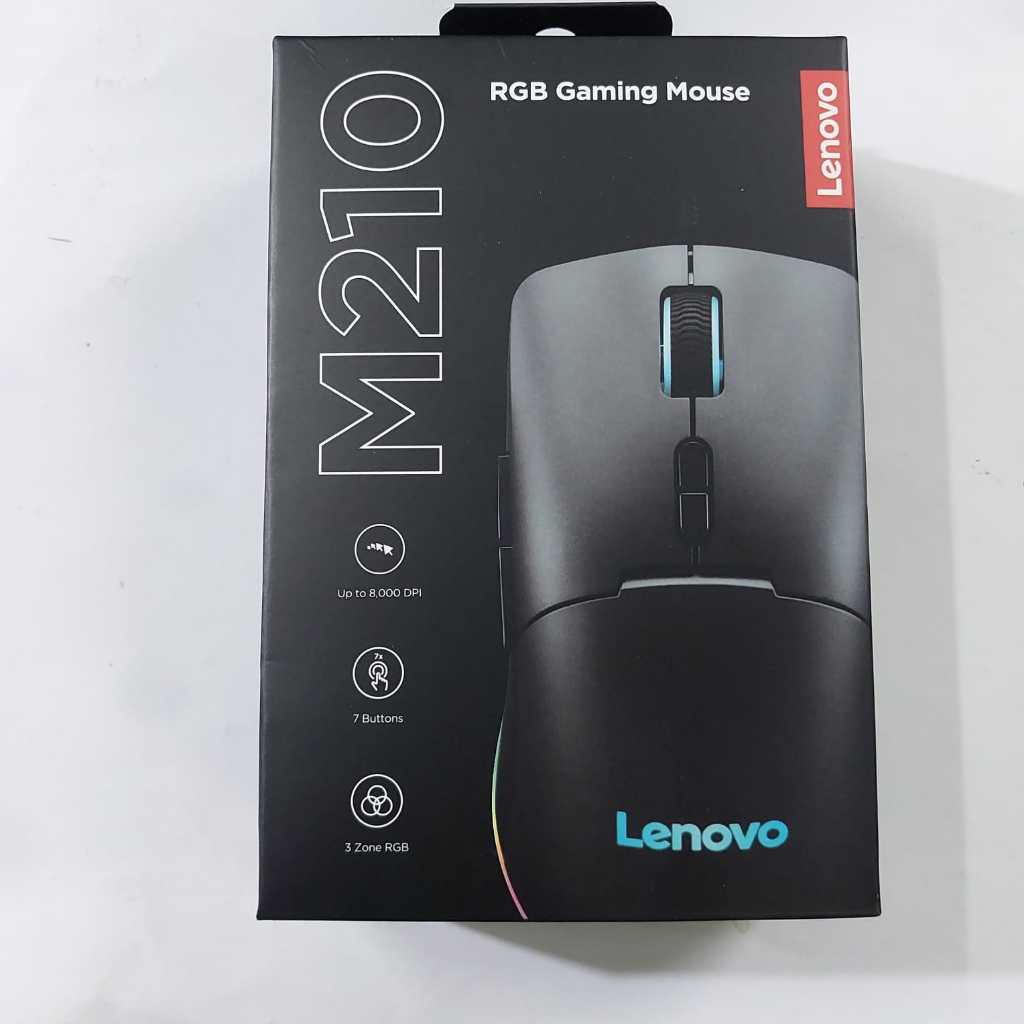 Jual Lenovo M210 RGB Gaming Mouse 8000 DPI 7 Tombol dengan 3 Zone RGB ...