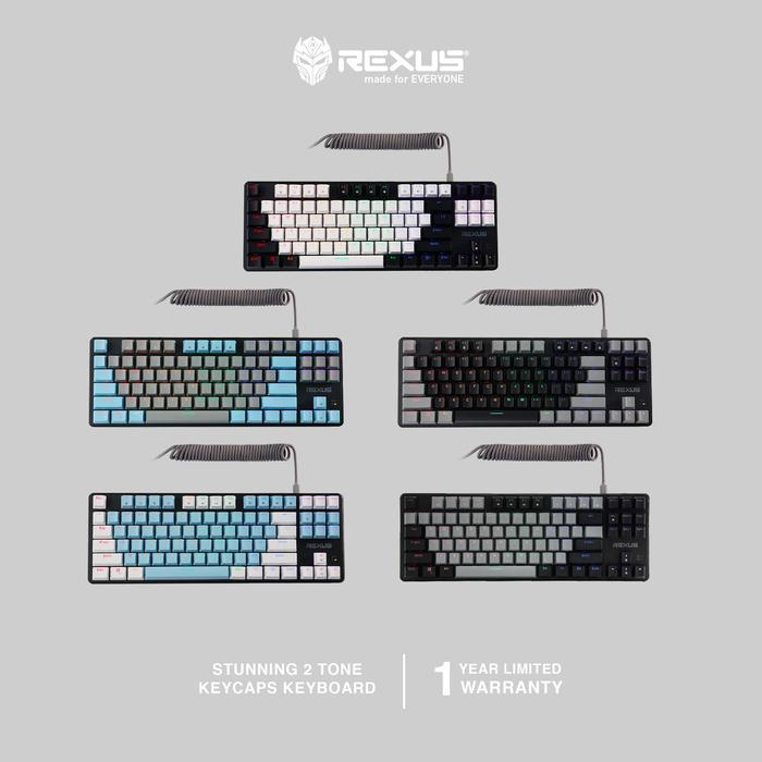Jual Keyboard Gaming Mechanical Rexus Legionare MX5.2 TKL - Rainbow LED ...