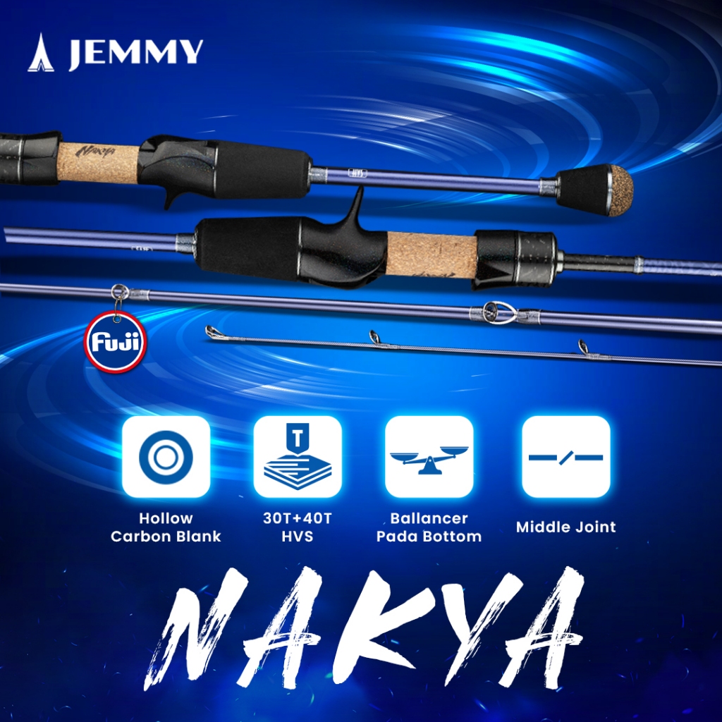 Jual JEMMY Joran Nakya 1.61m/1.70m/1.80m/2.0m PE 0.2 - 1.2 / 2-10 Lbs ...