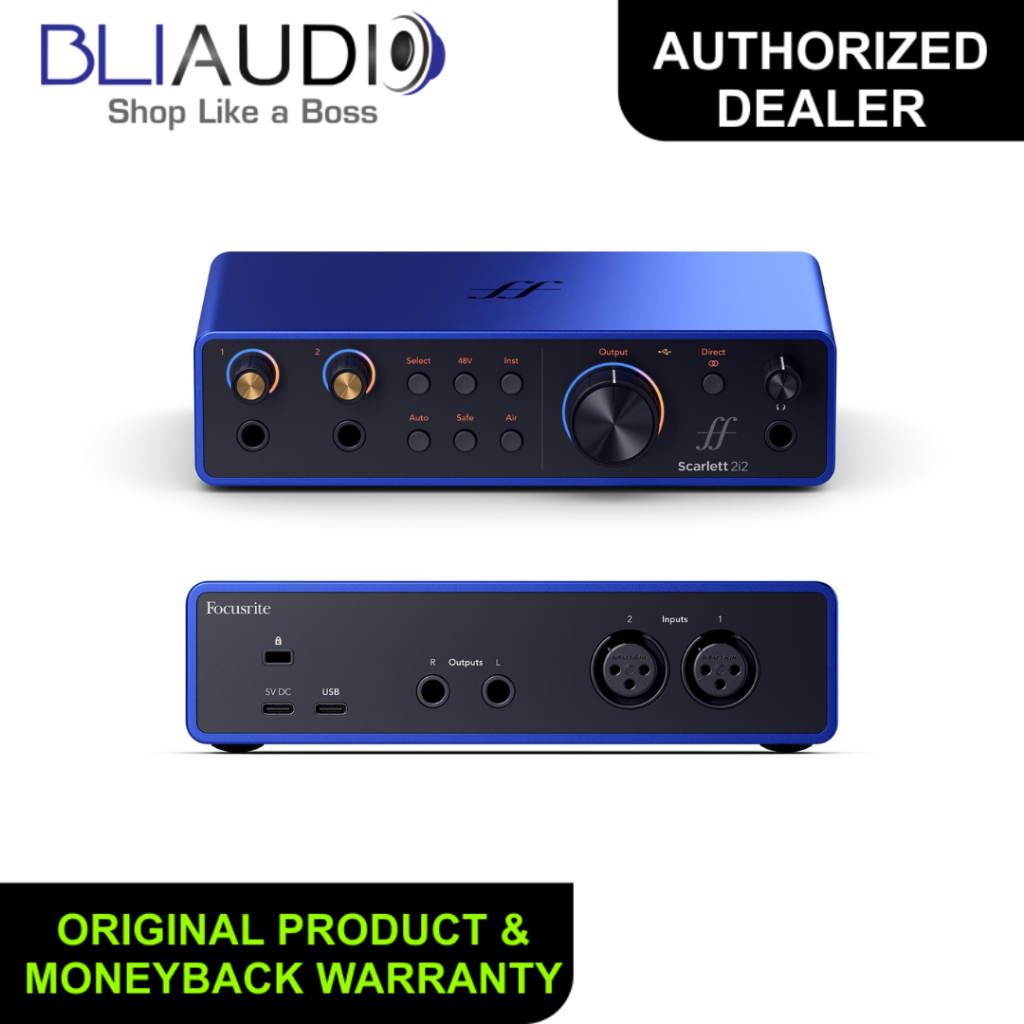 Jual FOCUSRITE SCARLETT 2I2 ANNIVERSARY EDITION / BLUE EDITION ...