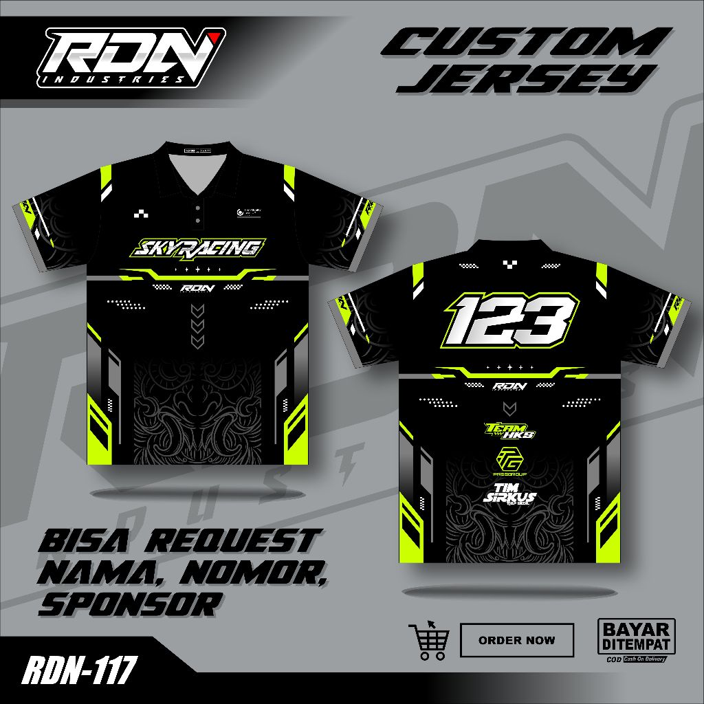 Jual JERSEY RACING Jersey Racing Custom Nama Nomor Sponsor Jersey Balap ...