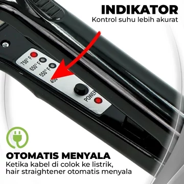 Sonar SN 852 Catokan Pelurus Rambut Ceramic Protector Fashionable New Upgrade