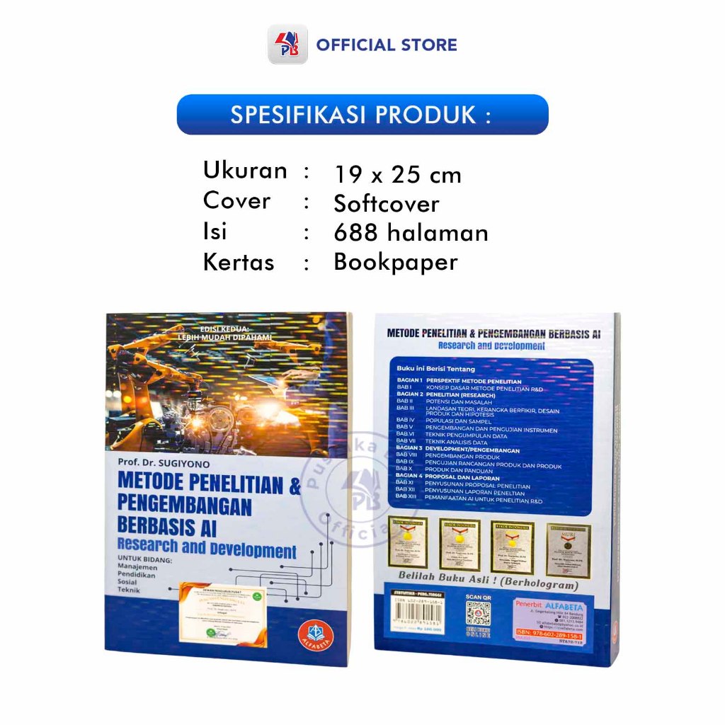 Jual Buku Metode Penelitian Dan Pengembangan Berbasis AI Research And ...