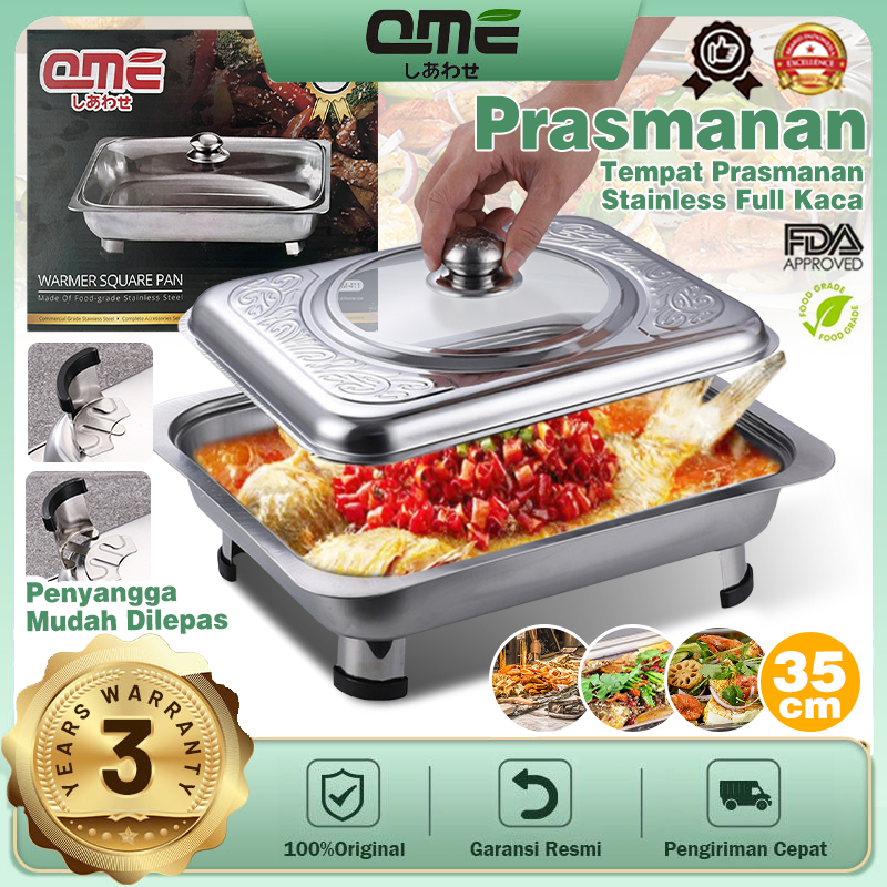 4 Pcs Prasmanan Kitchenware Lauk Makanan Tutup Kombinasi Chafing Dish Fast Food