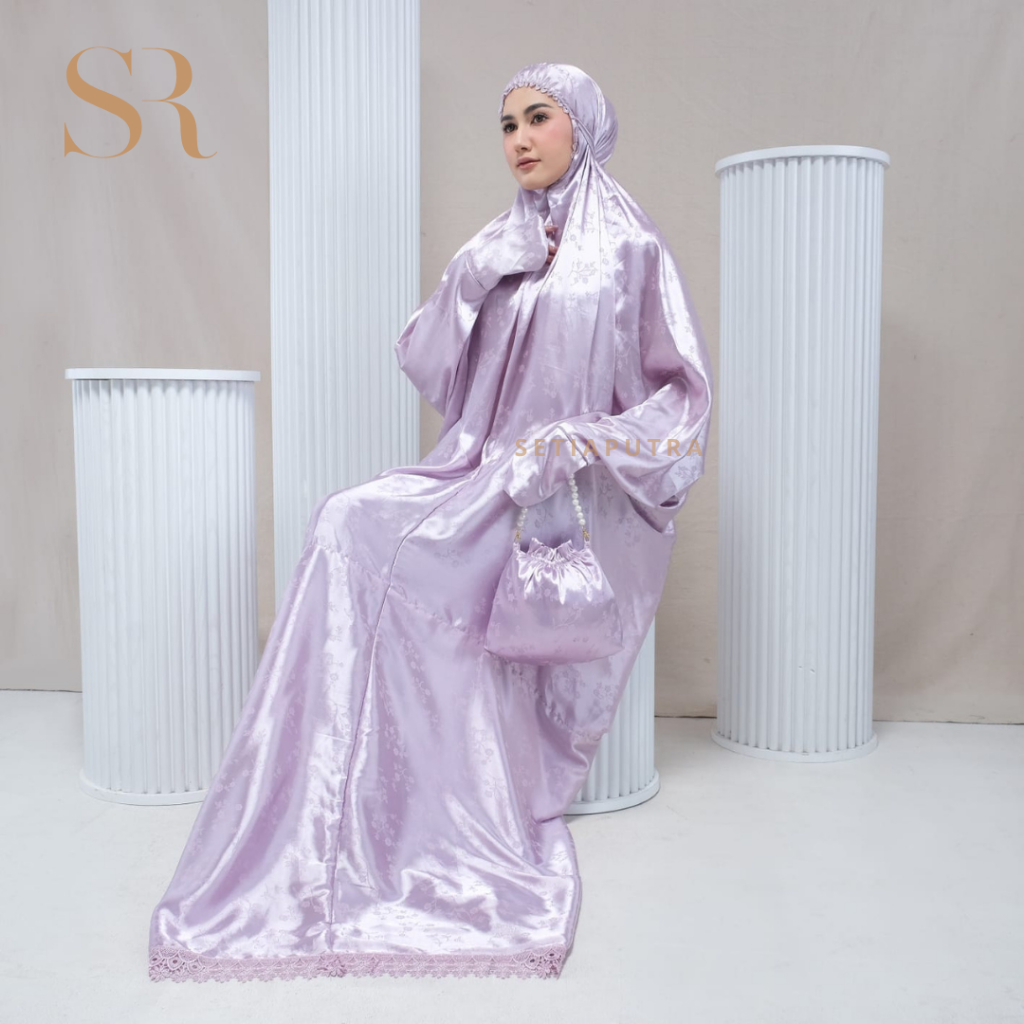 SETIAPUTRA - Mukena Terusan Dewasa Syafira Series Armany Jacquard Premium
