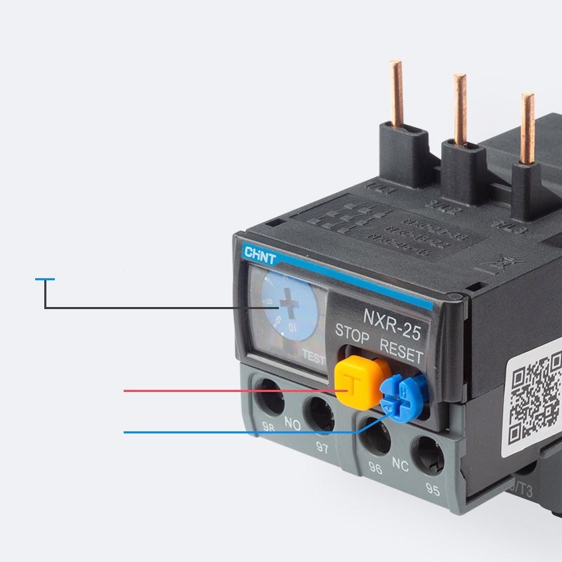 Jual Asli CHINT Thermal Overload Relay NXR-25 2.5A-4A untuk Motor ...