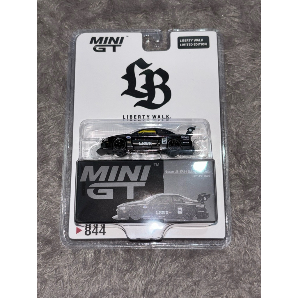 Jual Mini GT Nissan Skyline LB ER34 Black LBWK Super Silhouette Blister ...