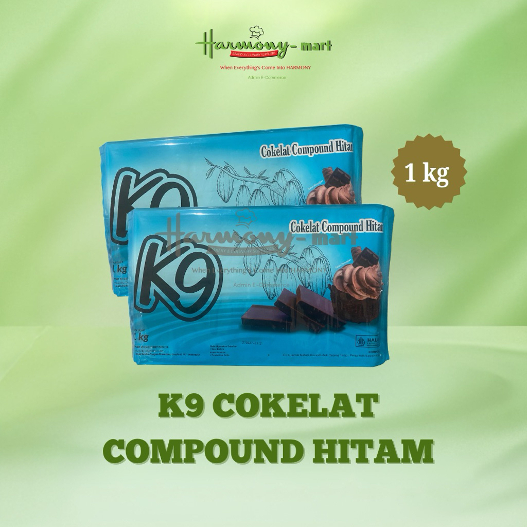 Jual K9 Chocolate Compound Hitam / Dark Chocolate - 1kg | Shopee Indonesia