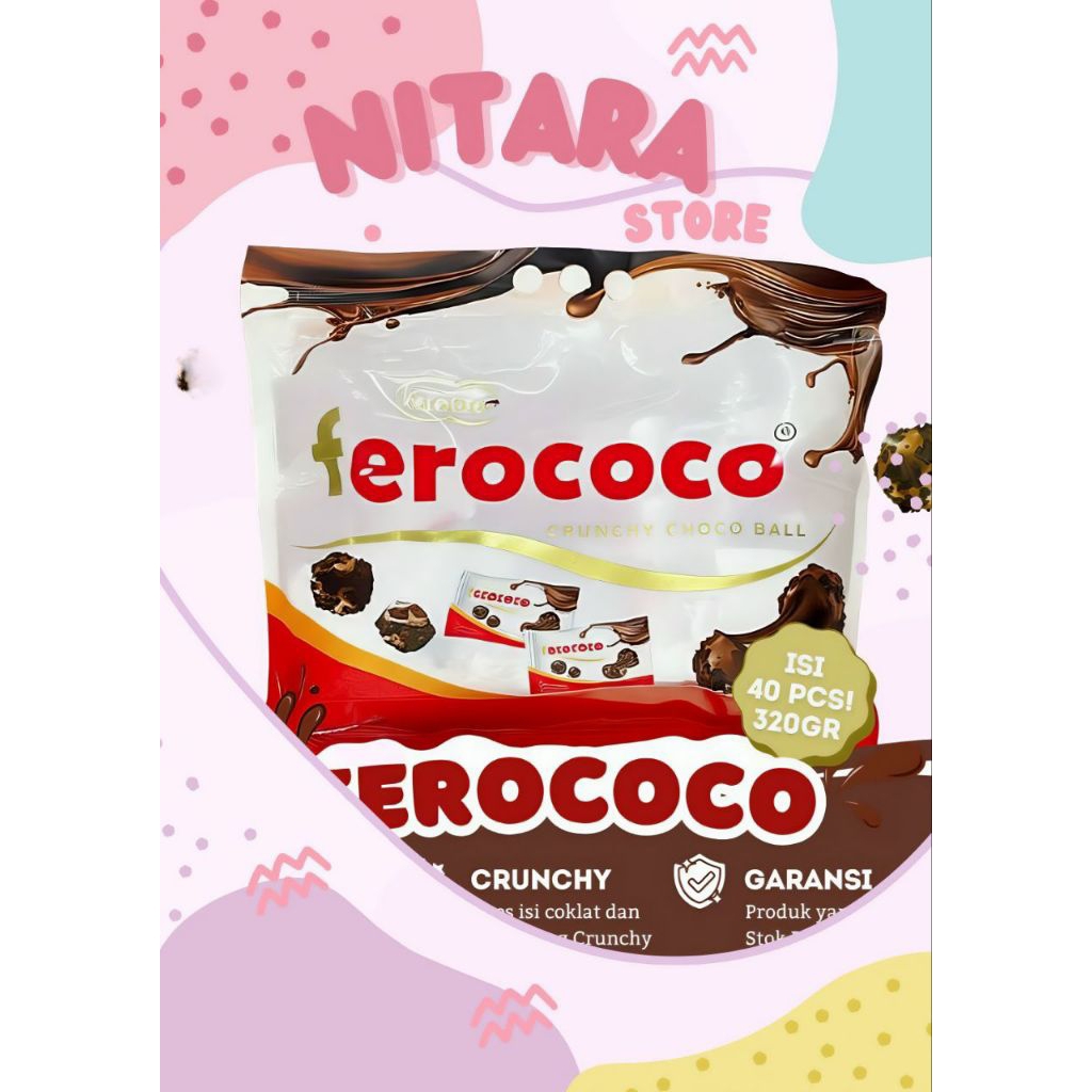 Jual FEROCOCO || Crunchy Choco Ball Isi 40 Pcs | Shopee Indonesia