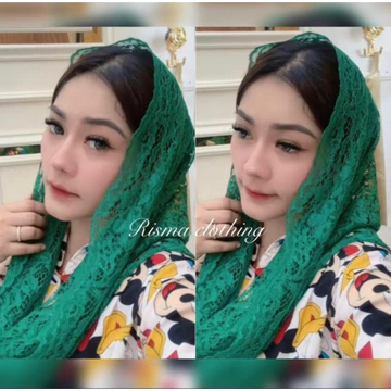 Hijab Instan Brukat Ala Ibu Pejabat