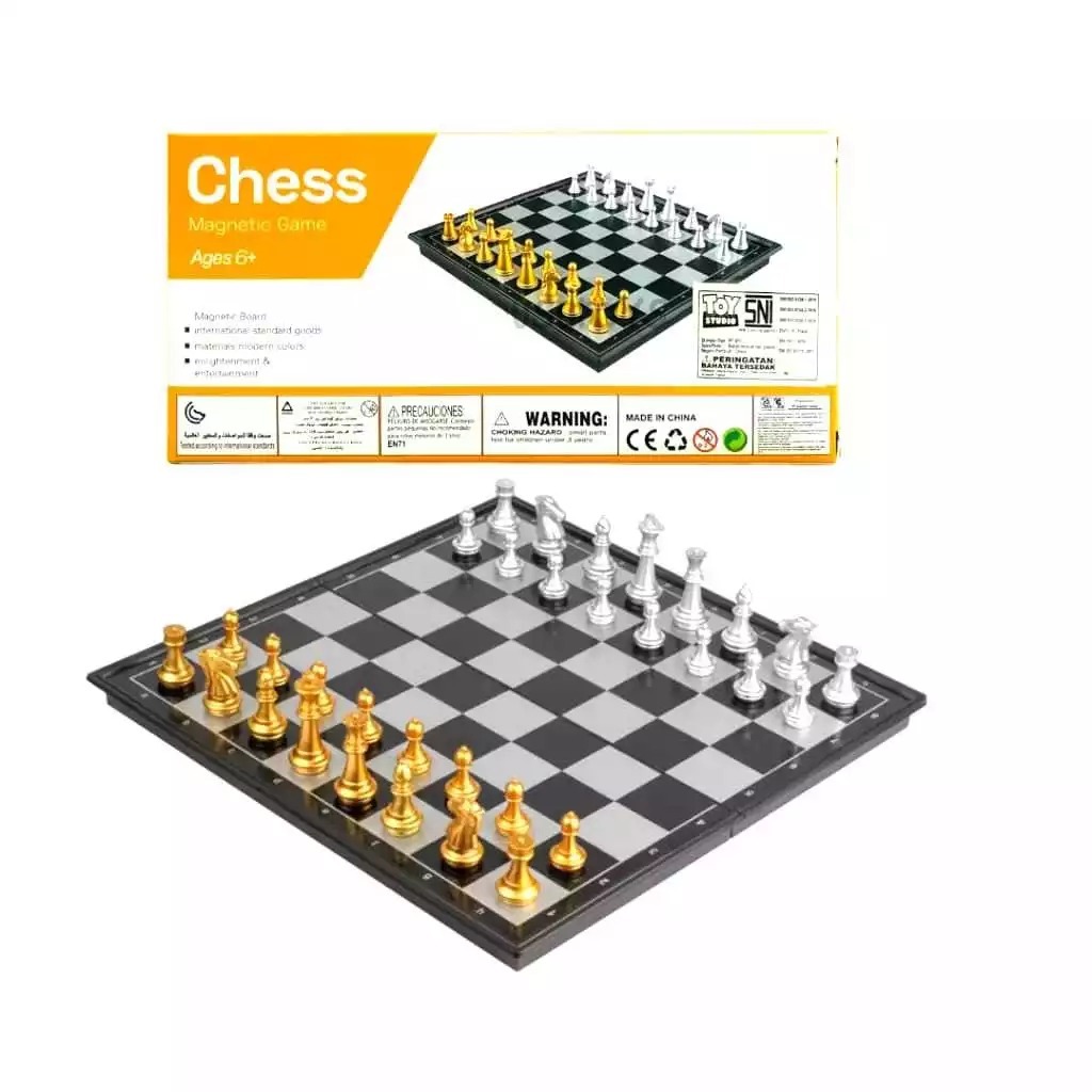 Jual Silver chess Mainan Catur magnet silver gold Mainan Family Game ...