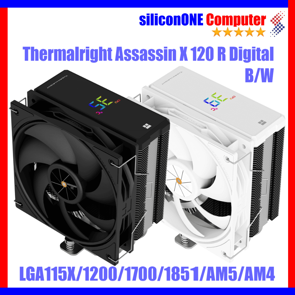 Jual Thermalright Assassin X 120 R Digital Black / White X120R CPU ...