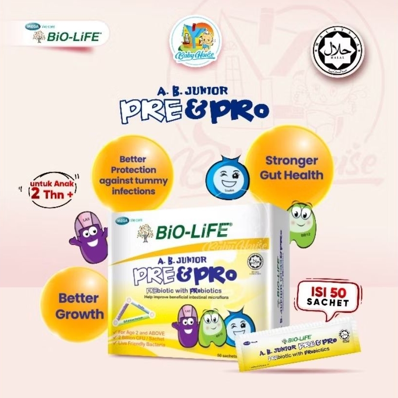 Jual Biolife A.B. Junior Probiotik Prebiotik Anak | Original Malaysia ...